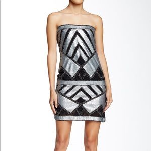 Romeo and Juliet strapless sequined tube dress